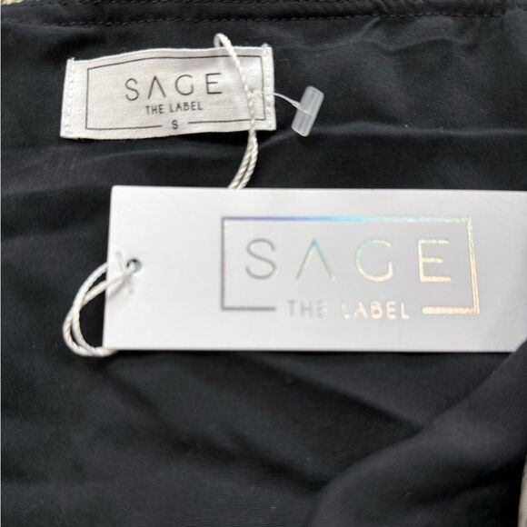 NWT Sage The Black & Gray Floral Velvet Designer Tank Top - Picture 5 of 6